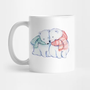 Polar Bear Couple Mug